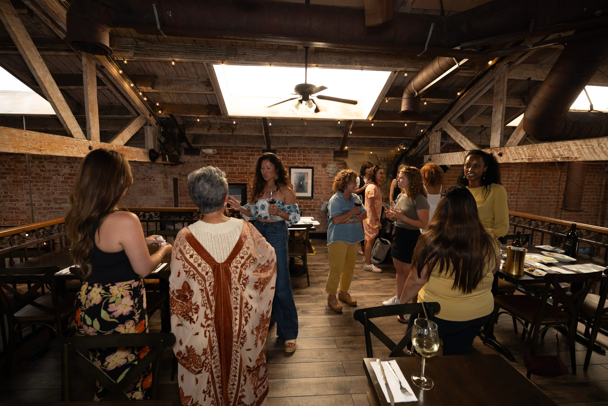 Guests gathered upstairs during a previous event
